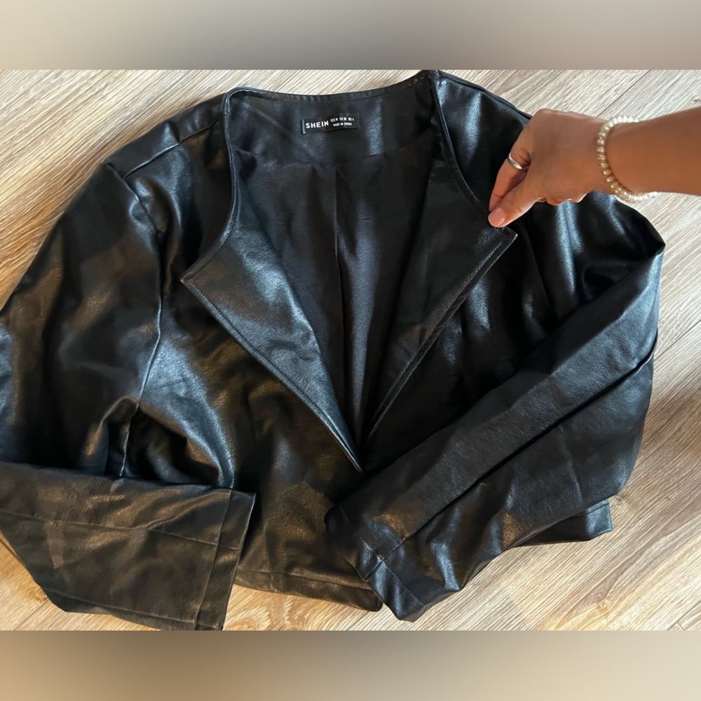 Faux leather jacket